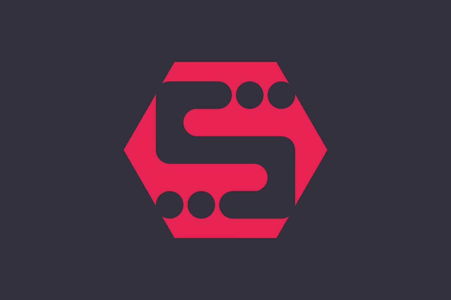 lettera S logo icona design illustrazione vettore