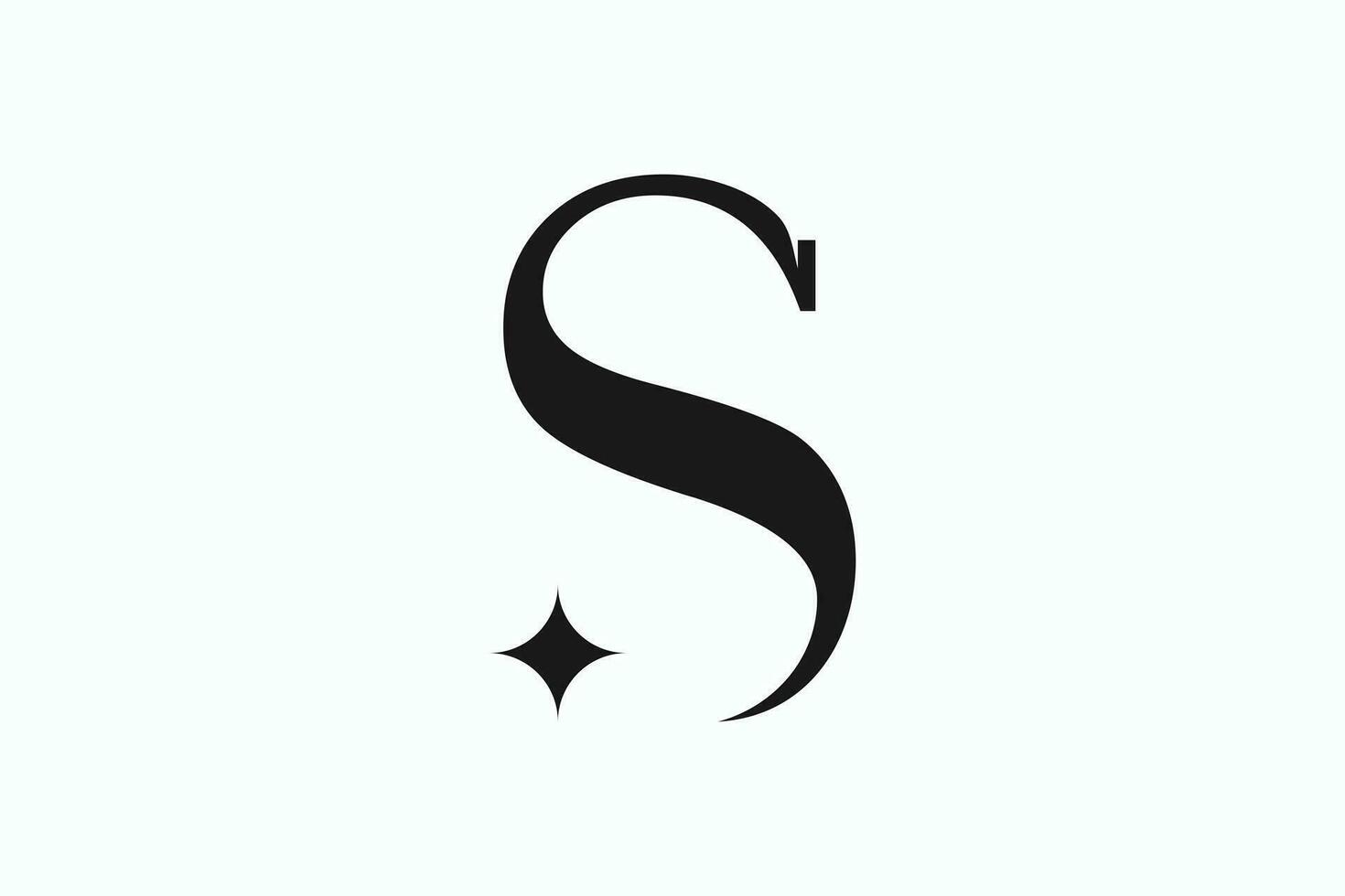 lettera S logo icona design illustrazione vettore