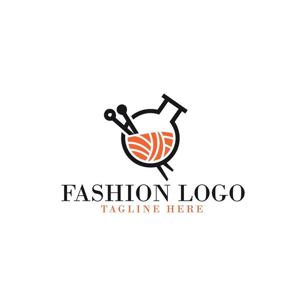 creativo moda logo design. vettore cartello con lettering moda lusso fascino elegante donna silhouette