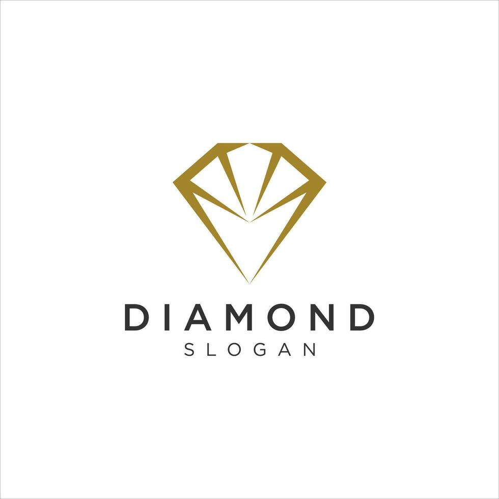 creativo diamante concetto logo design modello vettore