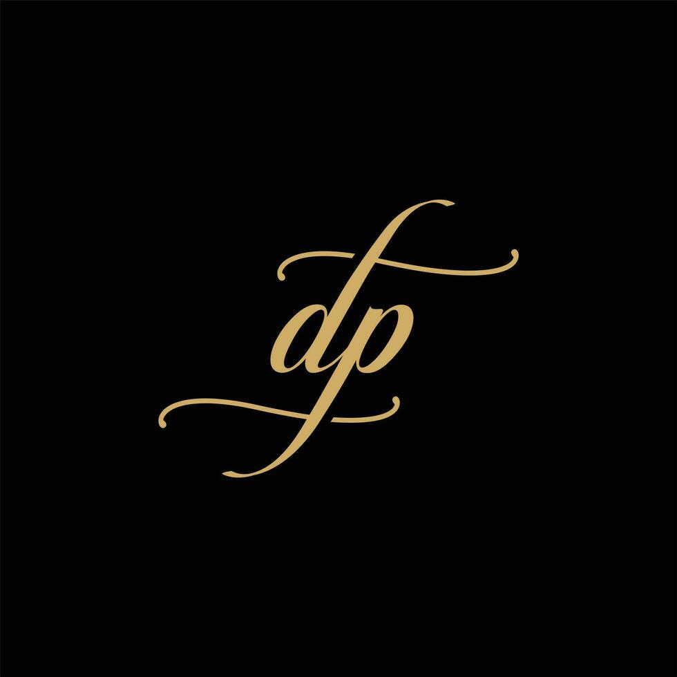 iniziale dp pd lettera logo design vettore modello. monogramma e creativo alfabeto d p lettere icona illustrazione