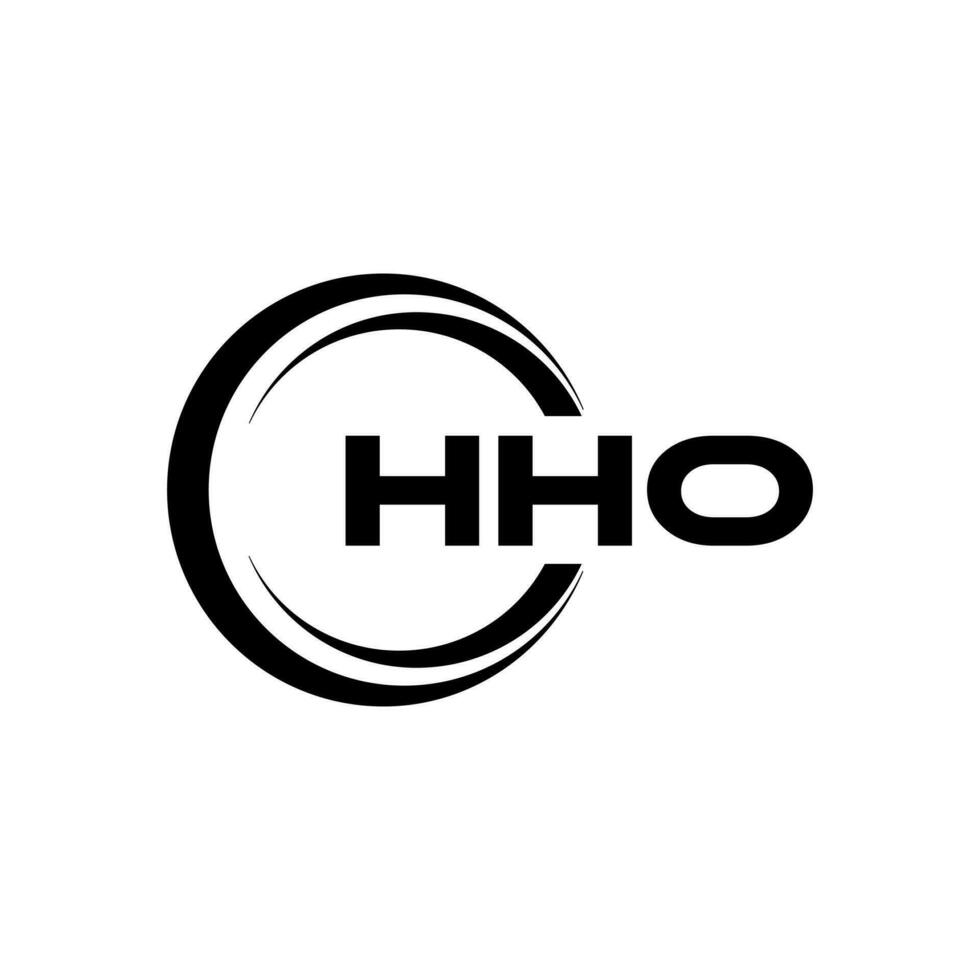 hho logo disegno, ispirazione per un' unico identità. moderno eleganza e creativo design. filigrana il tuo successo con il Impressionante Questo logo. vettore