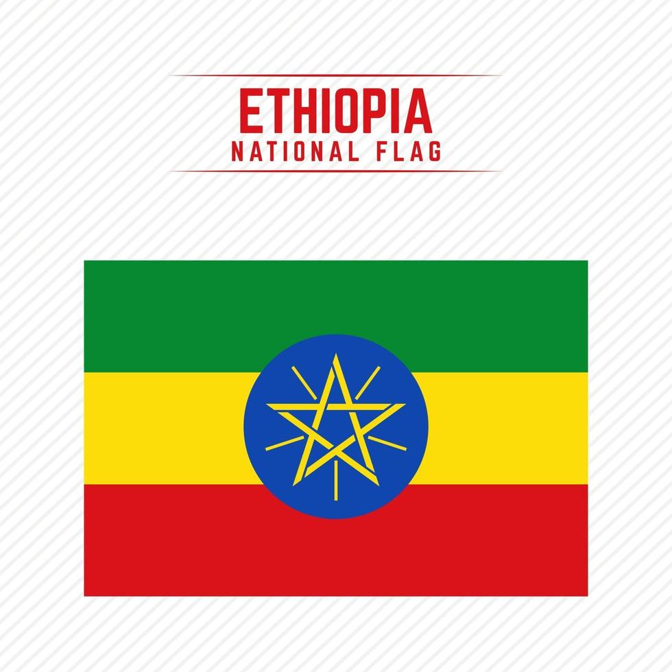 bandiera nazionale dell'Etiopia vettore