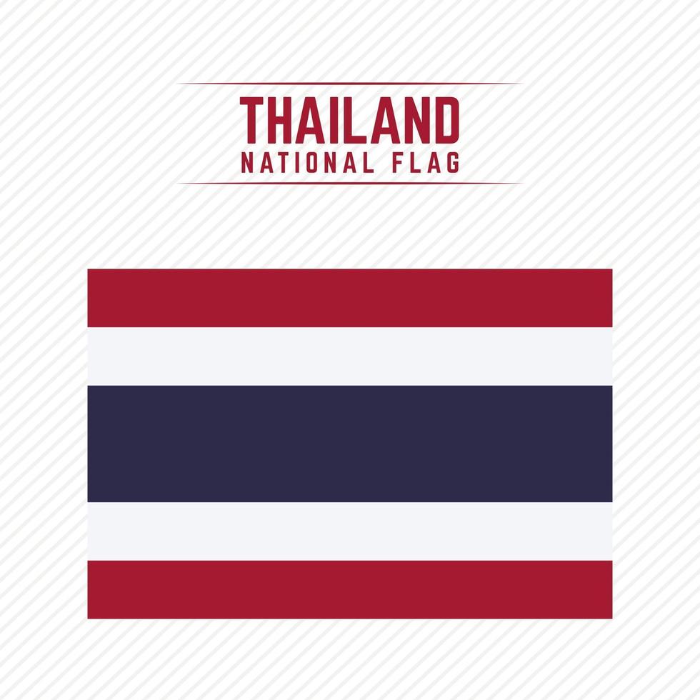 bandiera nazionale della thailandia vettore