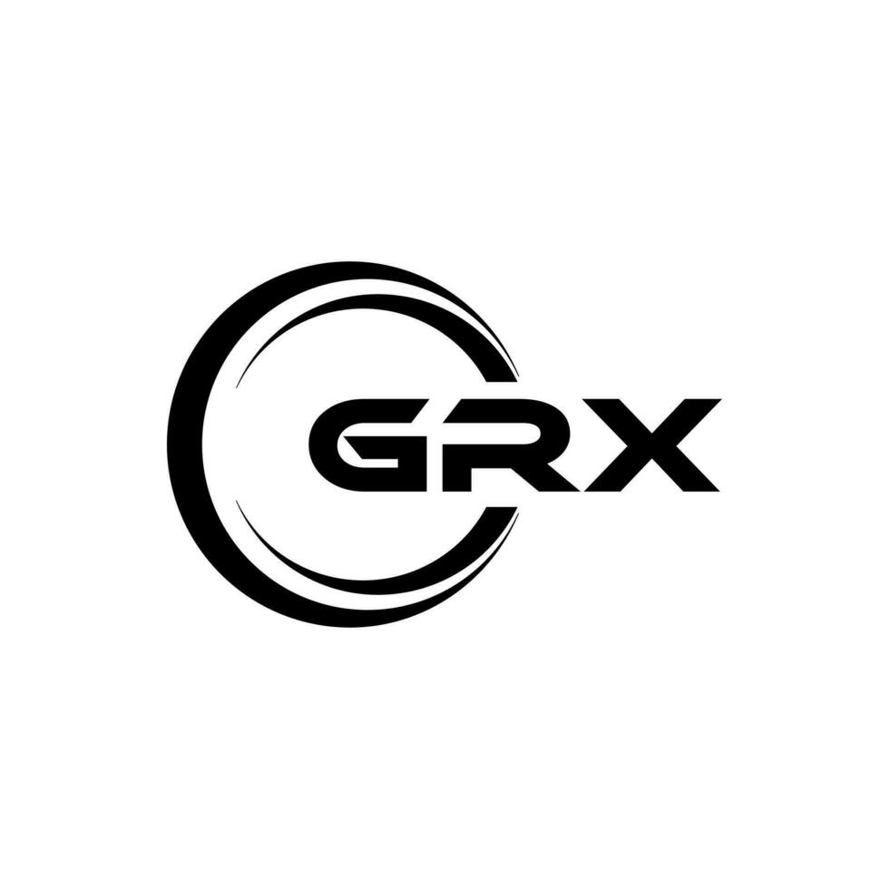 grx logo disegno, ispirazione per un' unico identità. moderno eleganza e creativo design. filigrana il tuo successo con il Impressionante Questo logo. vettore