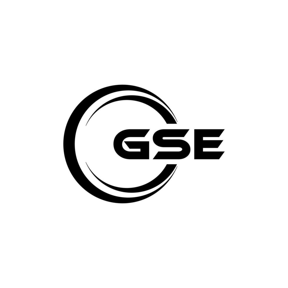 gse logo disegno, ispirazione per un' unico identità. moderno eleganza e creativo design. filigrana il tuo successo con il Impressionante Questo logo. vettore