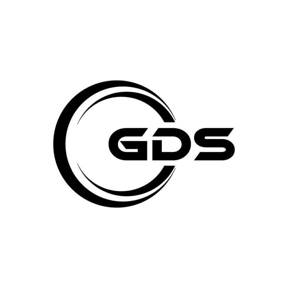 gds logo disegno, ispirazione per un' unico identità. moderno eleganza e creativo design. filigrana il tuo successo con il Impressionante Questo logo. vettore