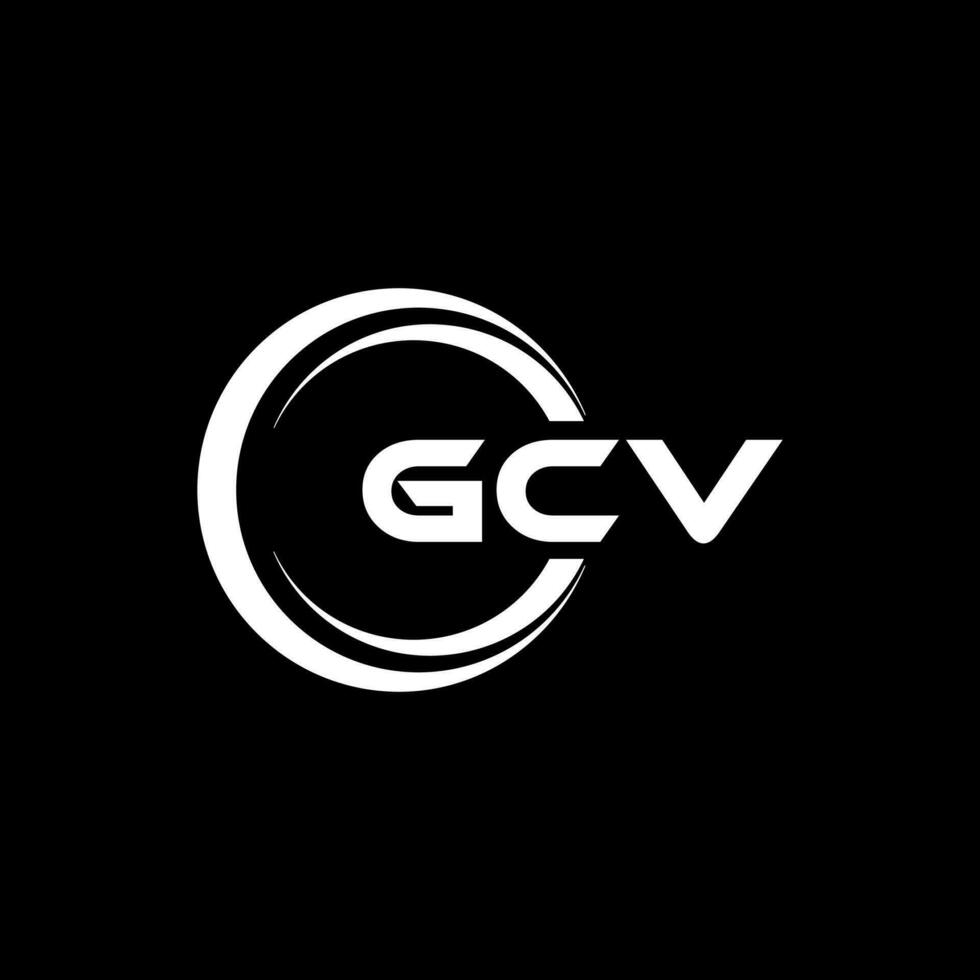 gcv logo disegno, ispirazione per un' unico identità. moderno eleganza e creativo design. filigrana il tuo successo con il Impressionante Questo logo. vettore