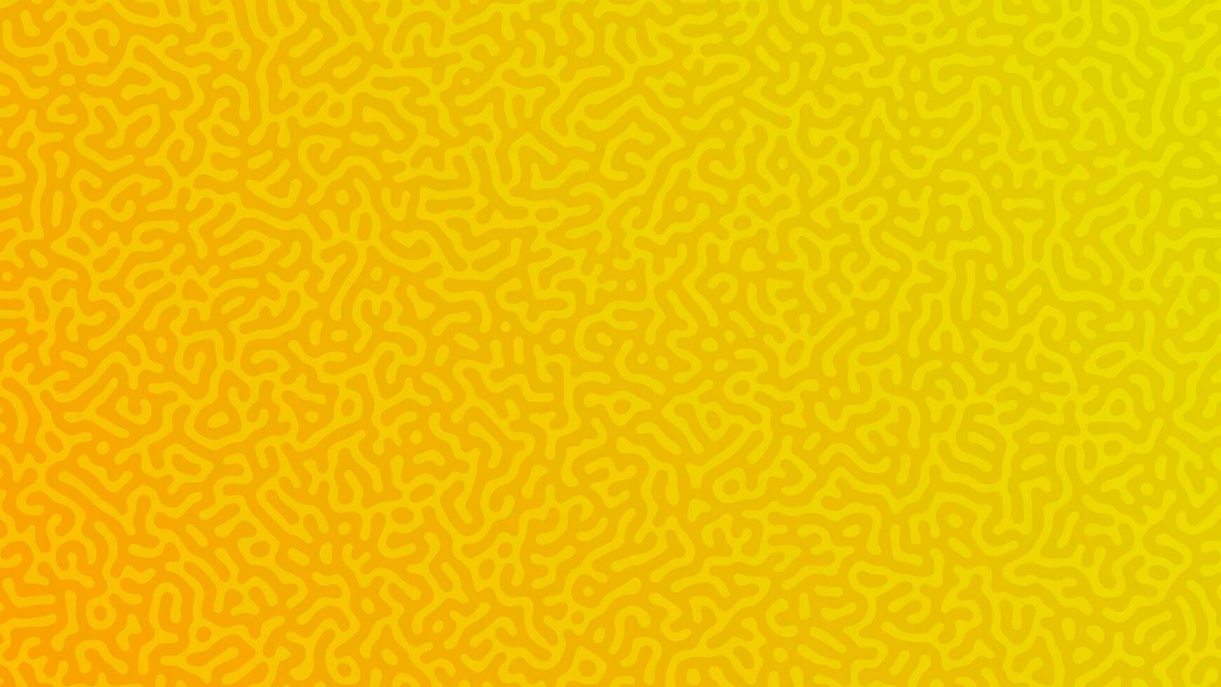 giallo turing reazione pendenza sfondo. astratto diffusione modello con caotico forme. vettore illustrazione.