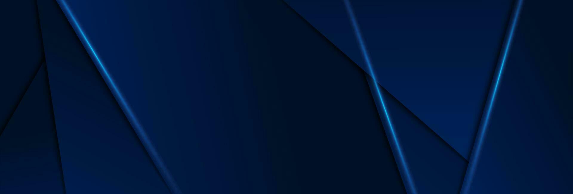 astratto blu sfondo. buio blu raggiante geometrico sfondo. futuristico raggiante Linee design modello. vettore illustrazione