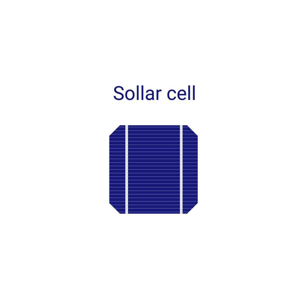 pv cellula. solare cellula. parte di solare pannello fotovoltaico sistema. solare pannello componenti vettore Infografica elemento, illustrazione isolato su bianca sfondo.