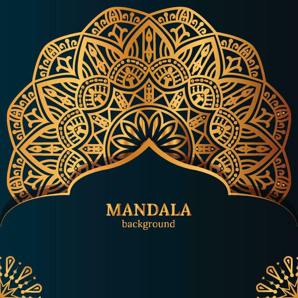 lusso mandala con astratto sfondo. decorativo mandala design per coperchio, carta, Stampa, manifesto, striscione, opuscolo, invito. vettore