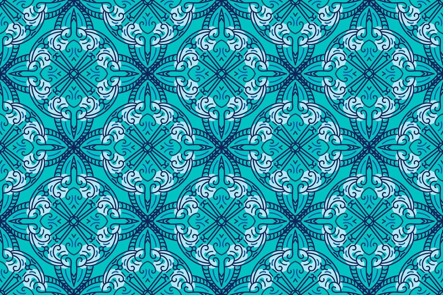 orientale modello. blu sfondo con Arabo ornamento. modello, sfondo e sfondo per il tuo design. tessile ornamento. vettore illustrazione.