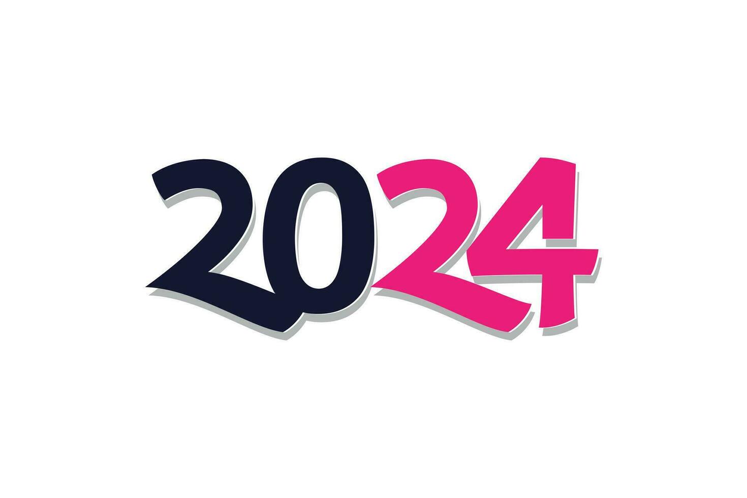 2024 logo design elemento vettore con creativo concetto