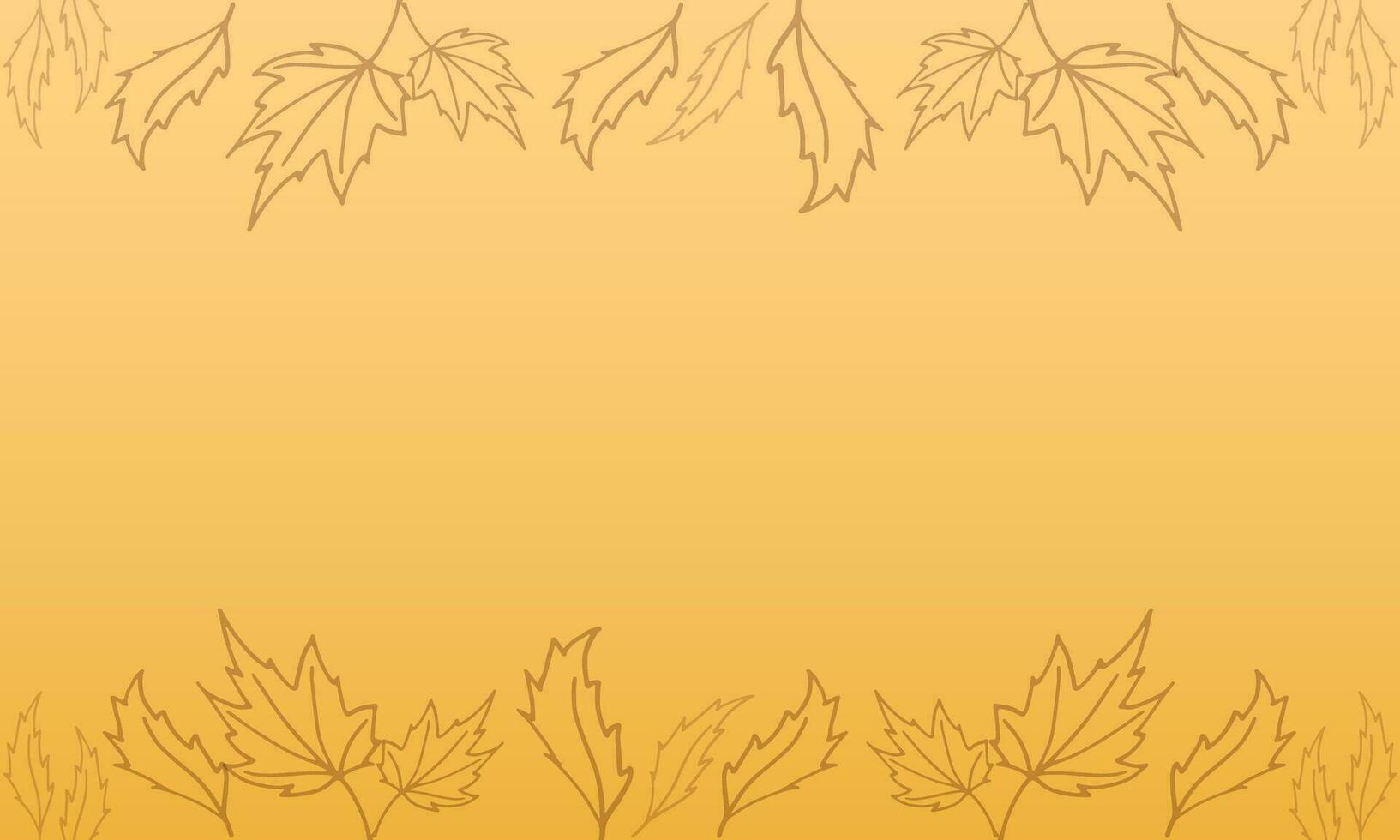 astratto autunno sfondo con le foglie. arancia vettore modello. giallo pendenza confine.