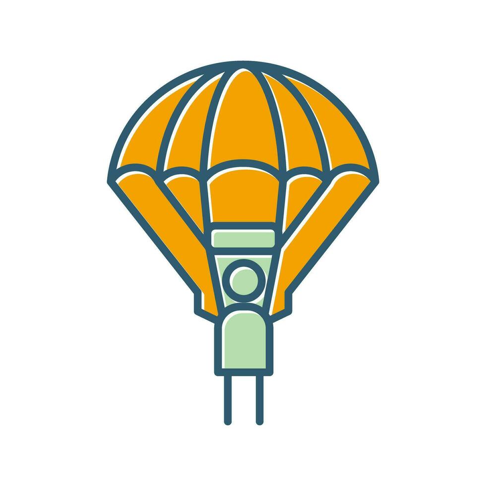 paracadutista vettore icona