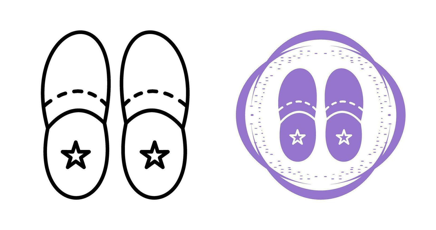 pantofole vettore icona