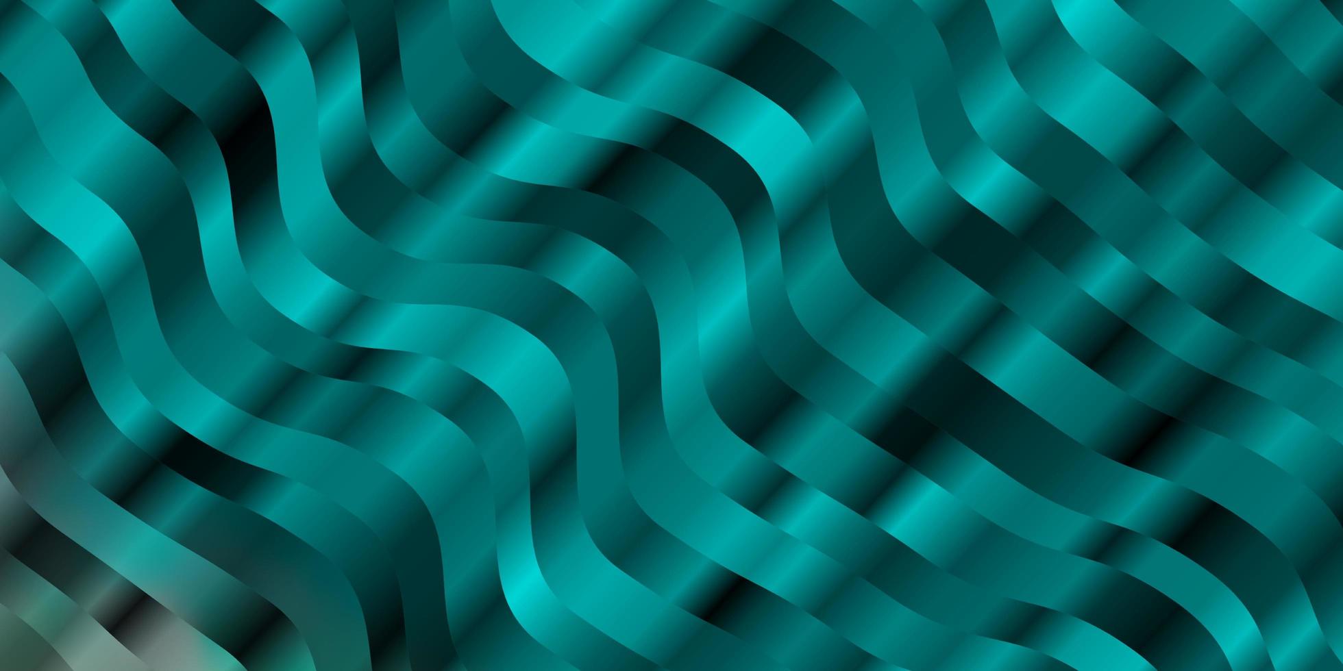 sfondo vettoriale azzurro, verde con curve. nuovissima illustrazione colorata con linee piegate. modello per opuscoli aziendali, volantini