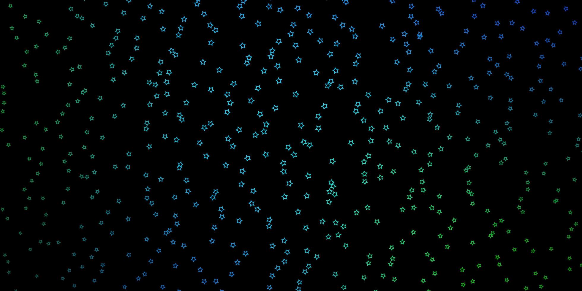 sfondo vettoriale blu scuro, verde con stelle colorate. illustrazione astratta geometrica moderna con le stelle. tema per i telefoni cellulari.
