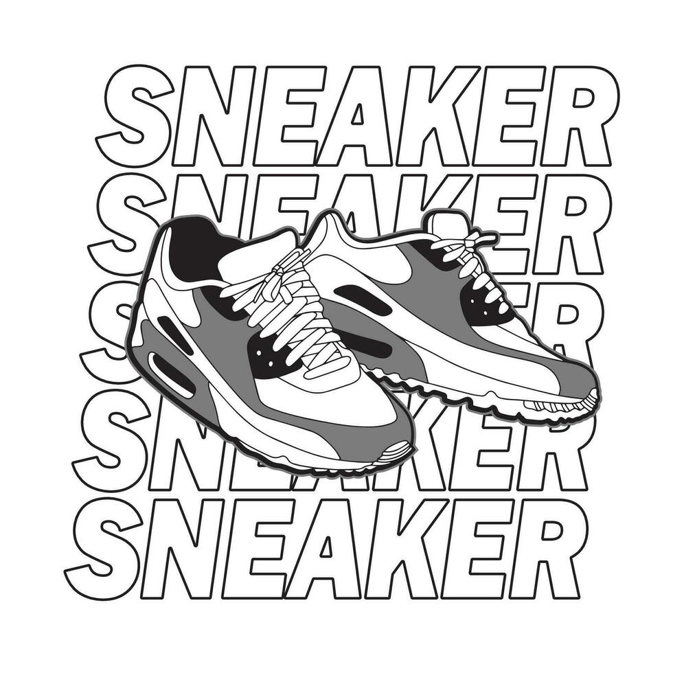 sneaker scarpe . concetto. piatto design. vettore illustrazione. scarpe da ginnastica nel piatto stile. scarpe da ginnastica lato Visualizza. moda scarpe da ginnastica.