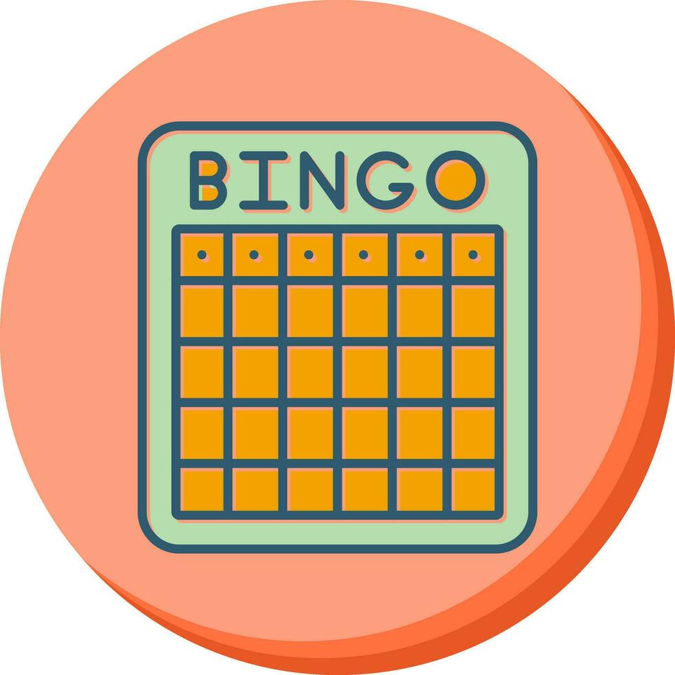 icona del vettore bingo