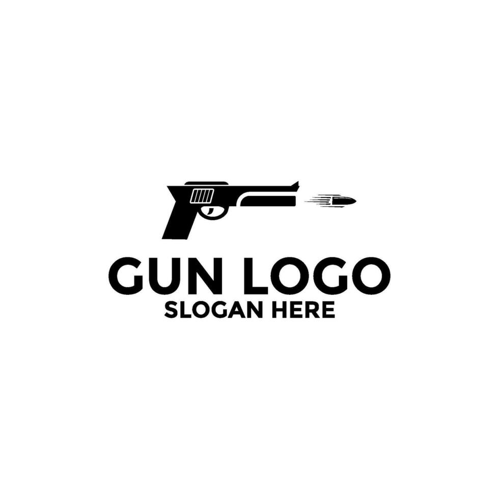 creativo pistola logo design. pistola logo modello. pistola vettore