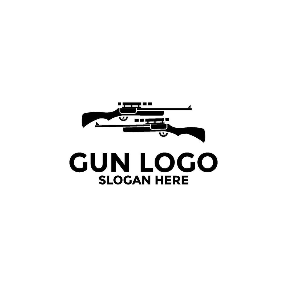 creativo pistola logo design. pistola logo modello. pistola vettore