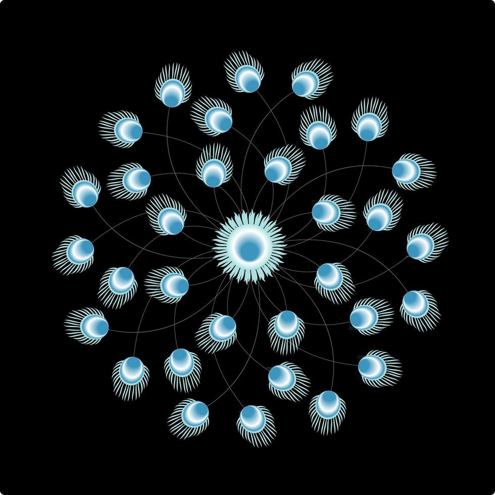 illustrazione vettoriale di sfondo astratto arte floreale