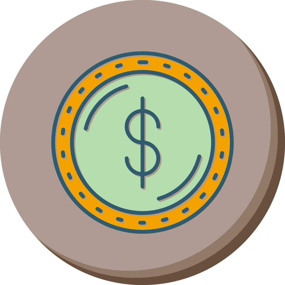 dollaro moneta vettore icona