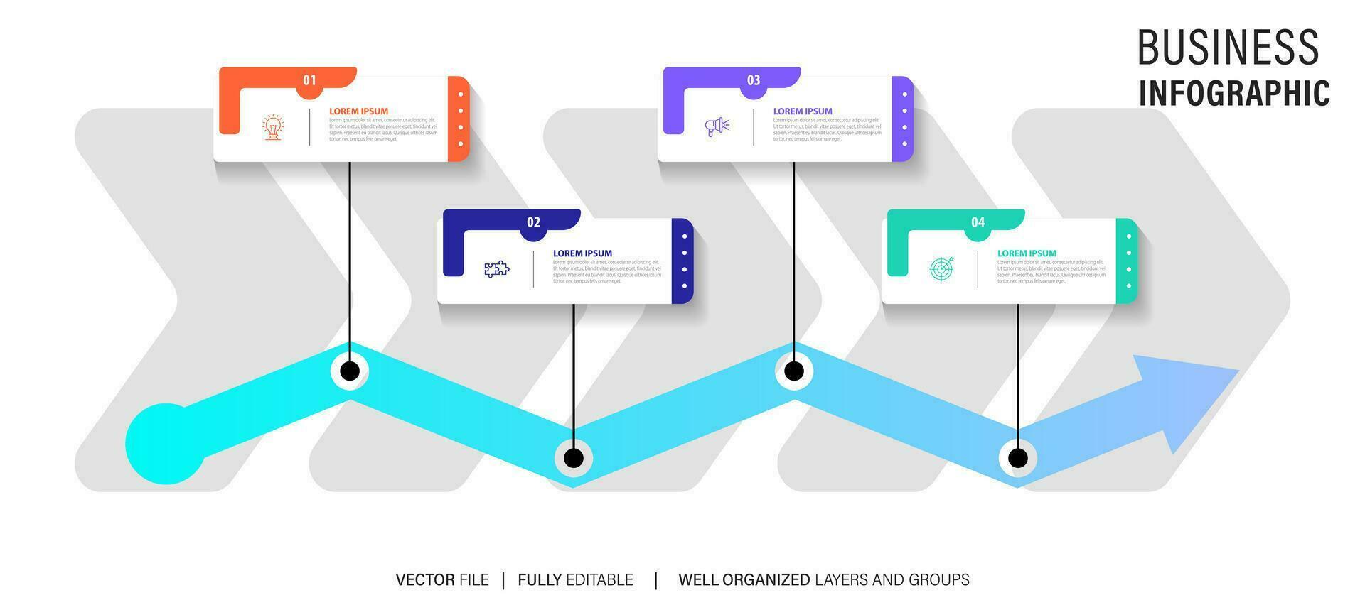 business road map timeline infographic icone progettate per sfondo astratto modello pietra miliare elemento moderno diagramma tecnologia di processo marketing digitale dati presentazione grafico illustrazione vettoriale