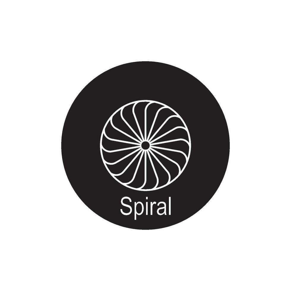 spirale icona vettore