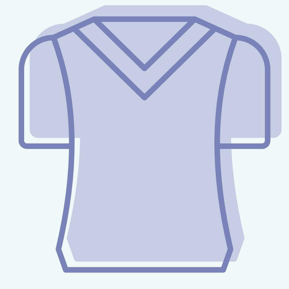 icona t camicie. relazionato per campeggio simbolo. Due tono stile. semplice design modificabile. semplice illustrazione vettore
