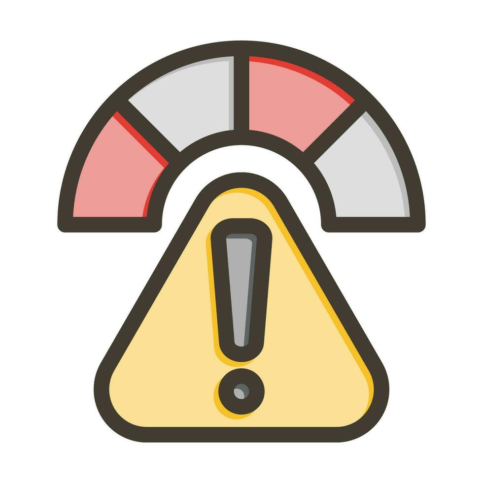 accettabile rischio vettore di spessore linea pieno colori icona per personale e commerciale uso.
