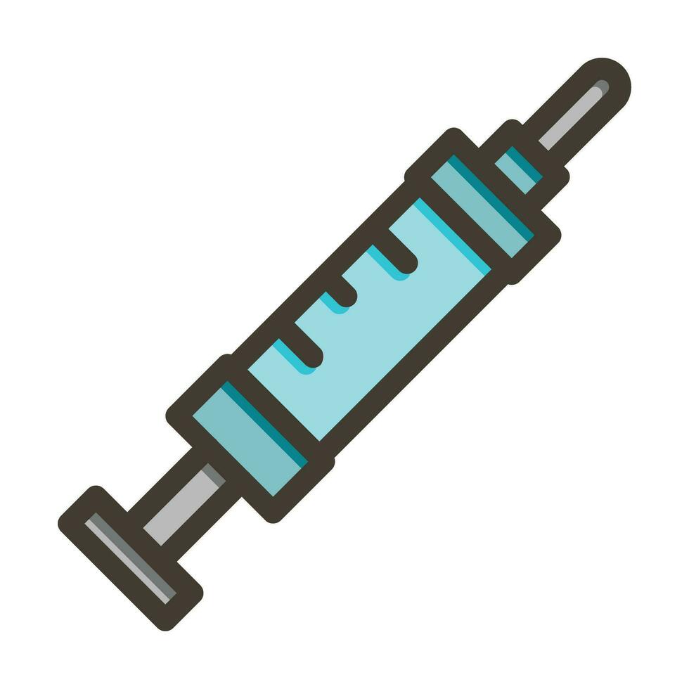 adrenalina siringa vettore di spessore linea pieno colori icona per personale e commerciale uso.