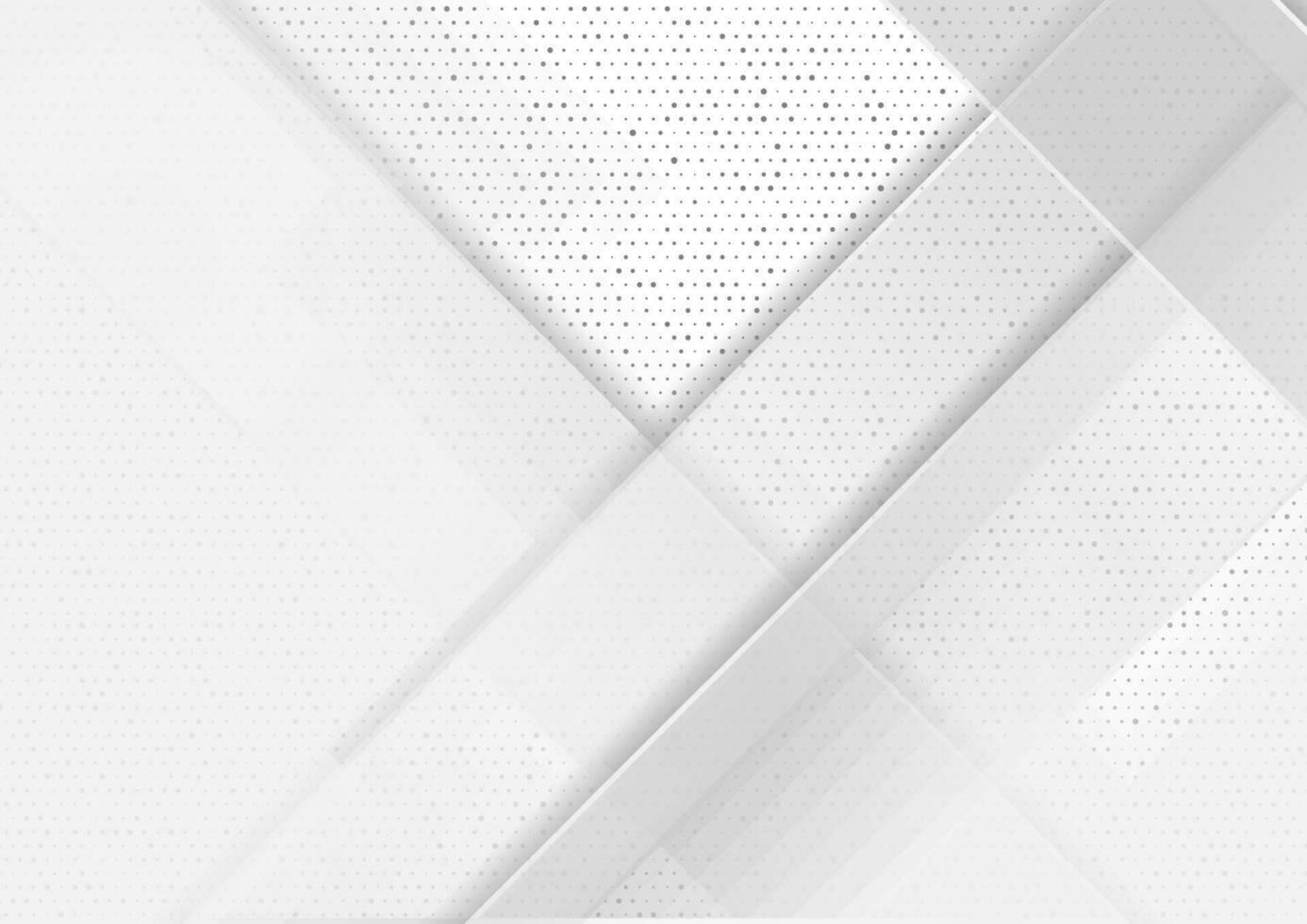 grigio geometrico Tech astratto sfondo con piccolo puntini vettore