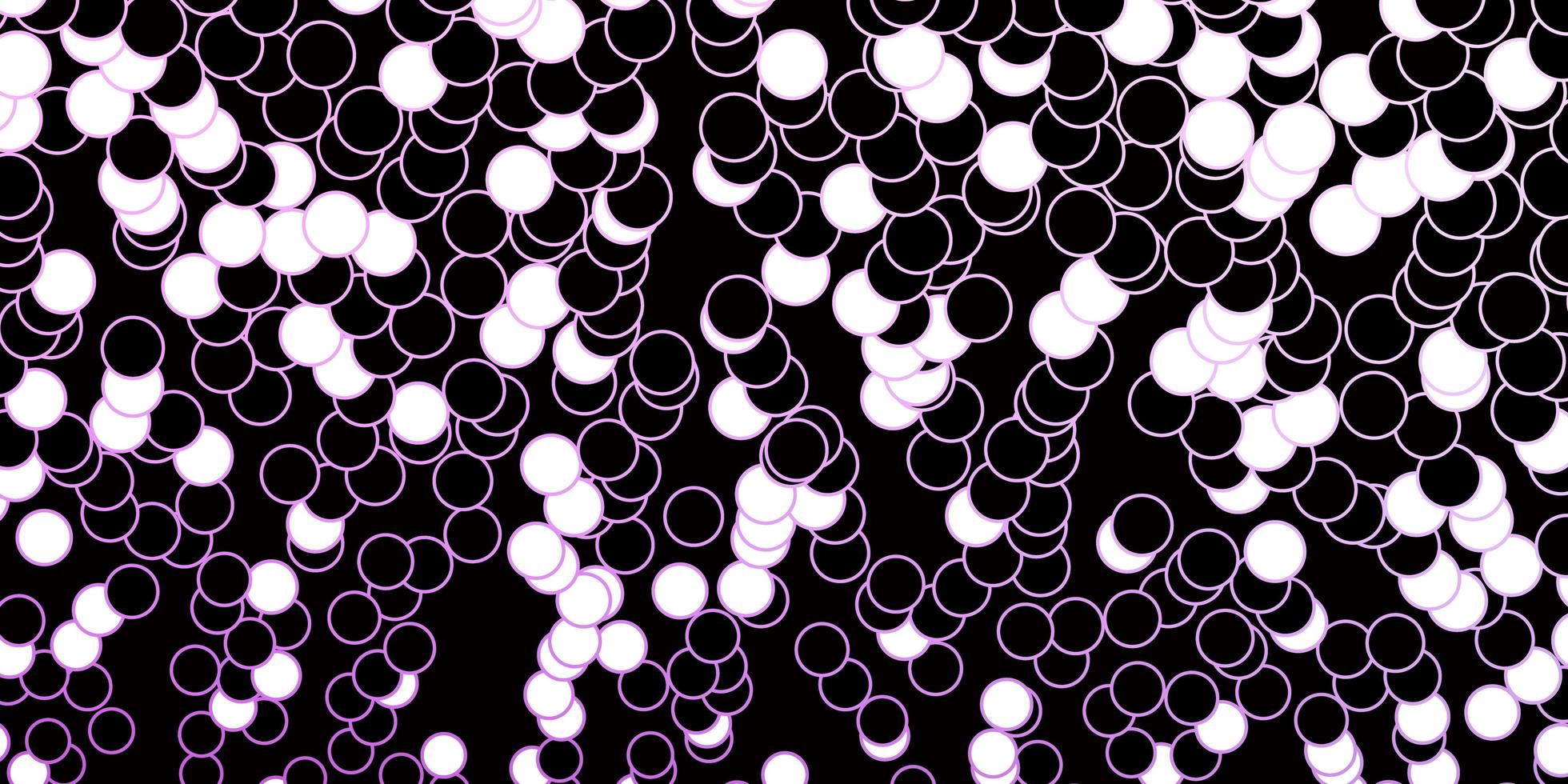 layout vettoriale rosa scuro con cerchi. dischi colorati astratti su sfondo sfumato semplice. modello per sfondi, tende.