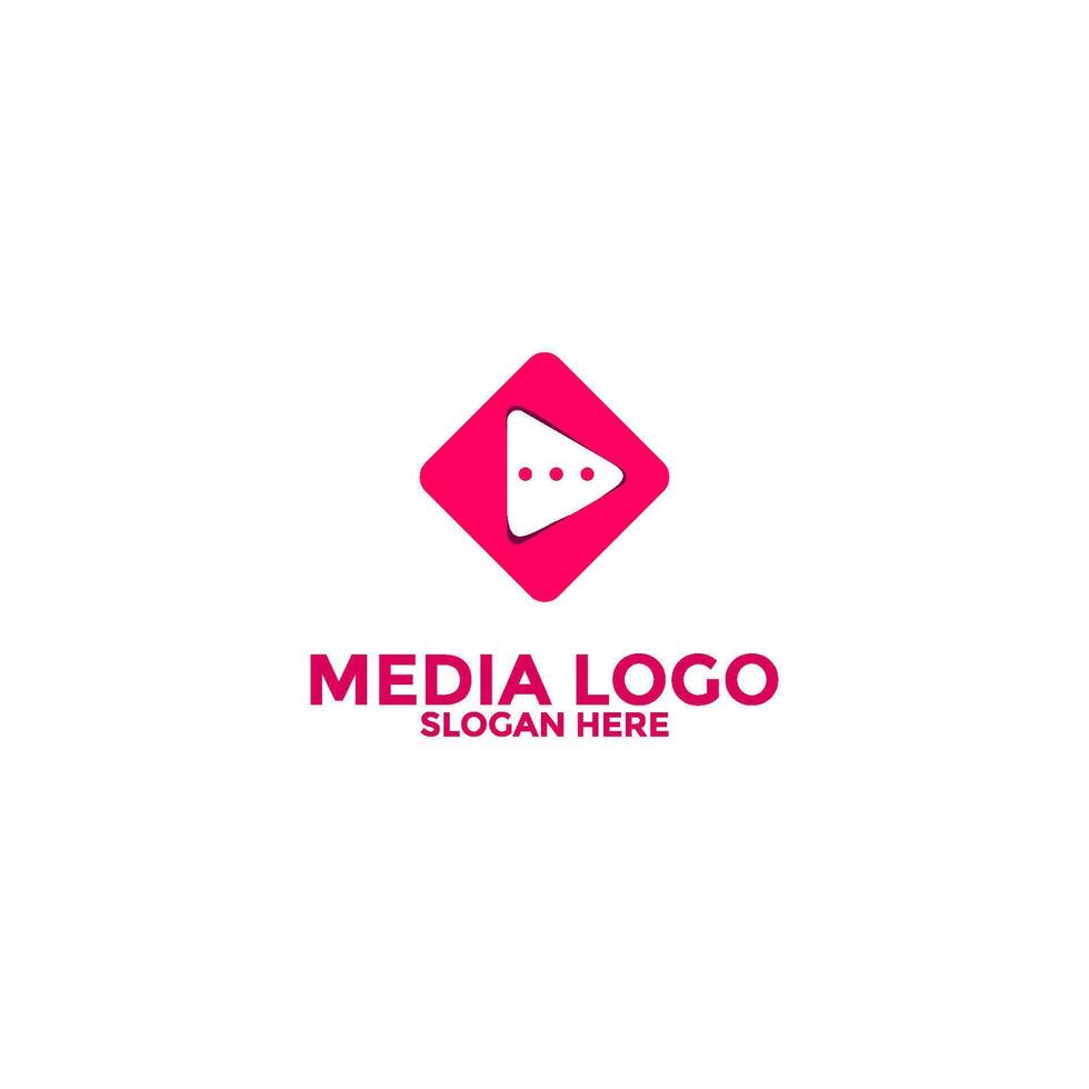 giocare media pulsante simbolo logo icona vettore