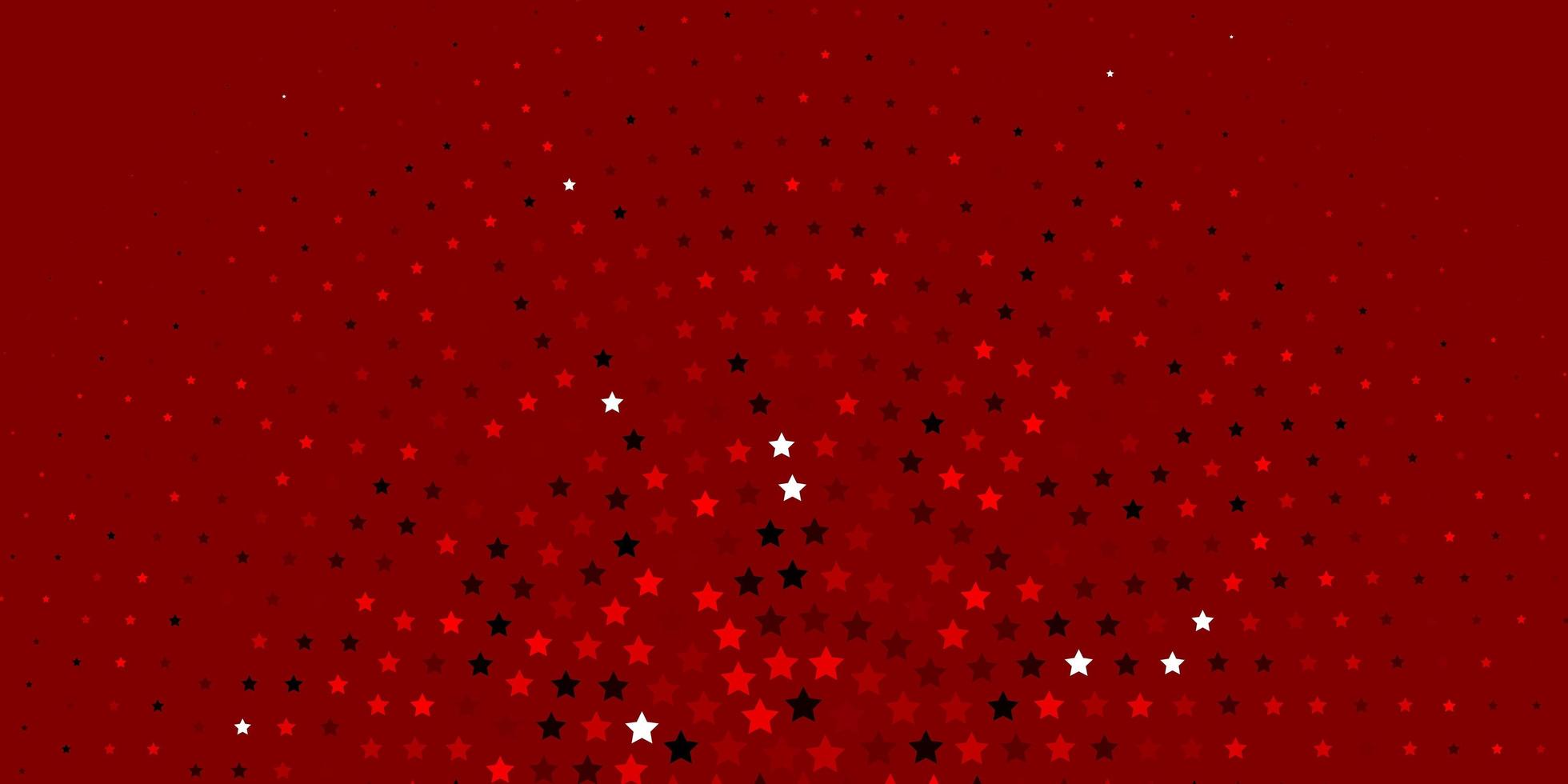 layout vettoriale rosso chiaro con stelle luminose. illustrazione decorativa con stelle sul modello astratto. modello per siti Web, pagine di destinazione.