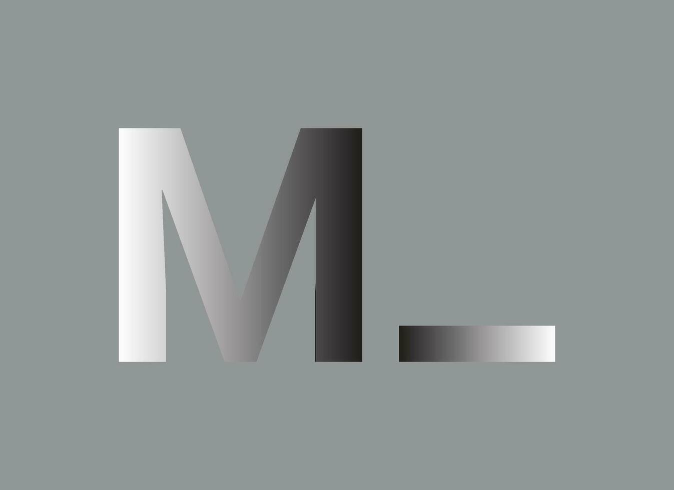 logo design per ml vettore