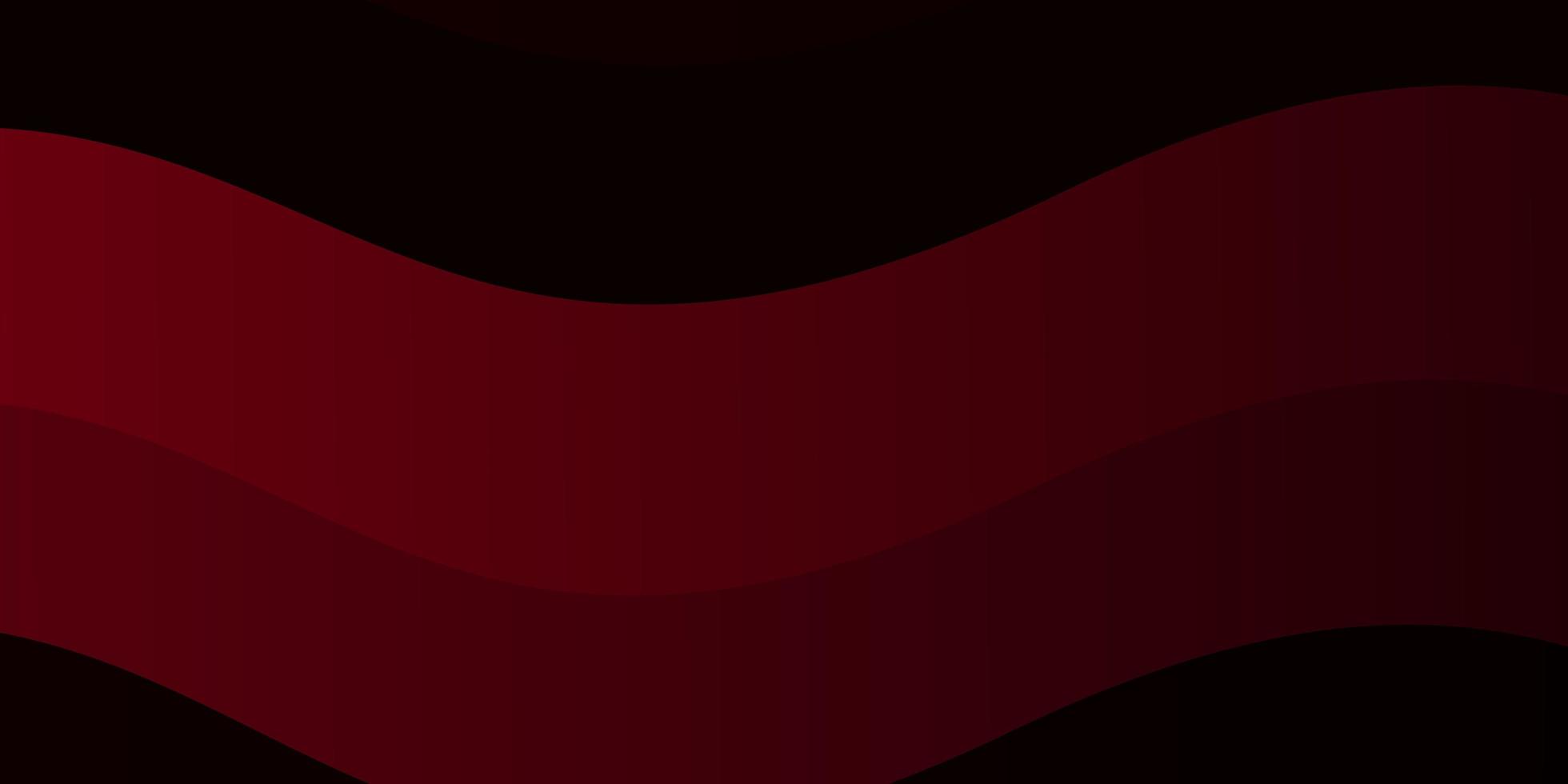 modello vettoriale rosso scuro, giallo con linee curve. illustrazione in stile astratto con gradiente curvo. modello per libretti, volantini.