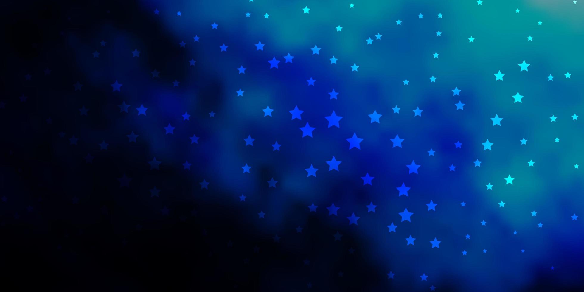 trama vettoriale blu scuro con bellissime stelle. illustrazione decorativa con stelle sul modello astratto. design per la tua promozione aziendale.
