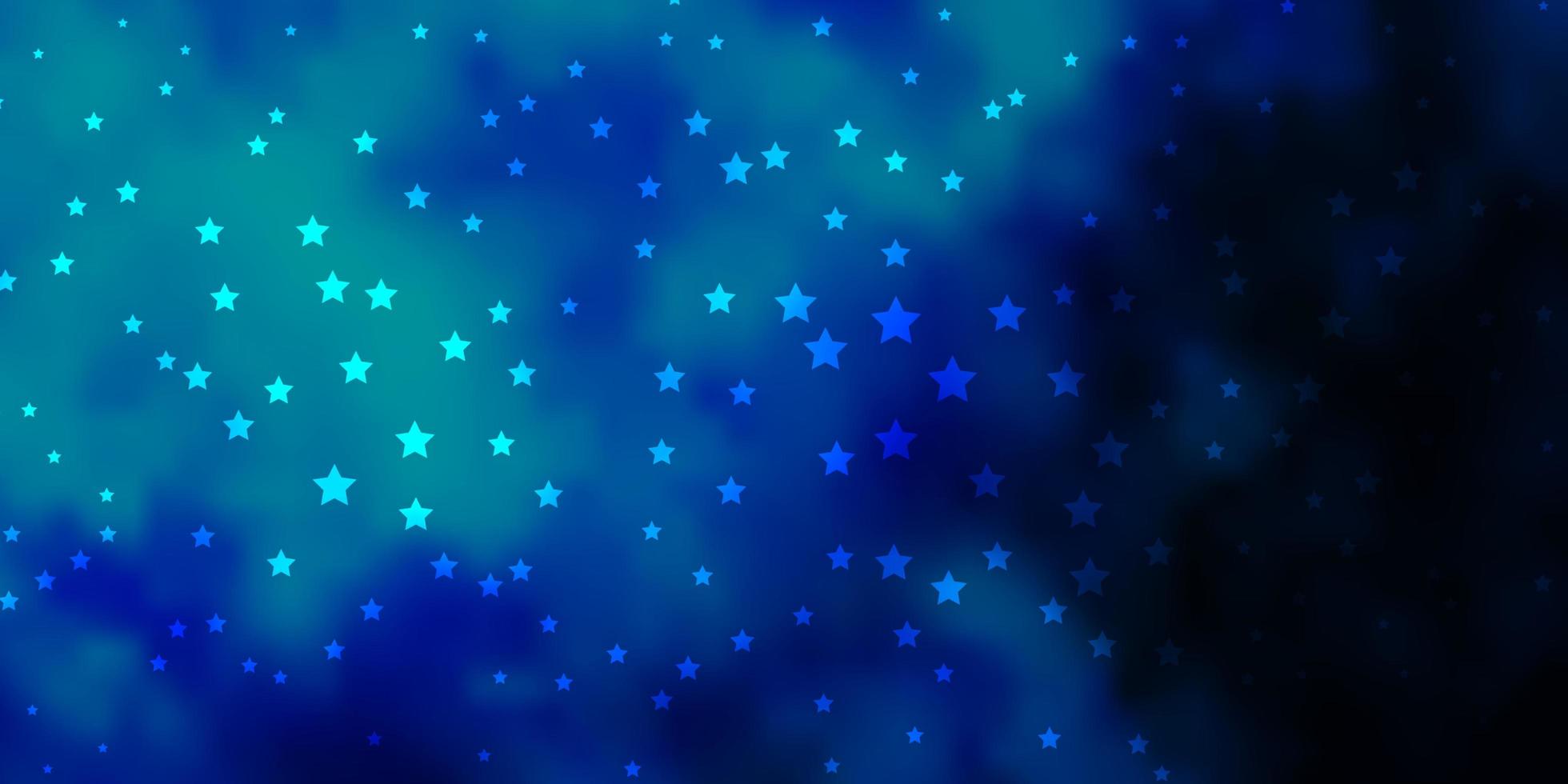 modello vettoriale blu scuro con stelle astratte. sfocatura del design decorativo in stile semplice con le stelle. modello per siti Web, pagine di destinazione.