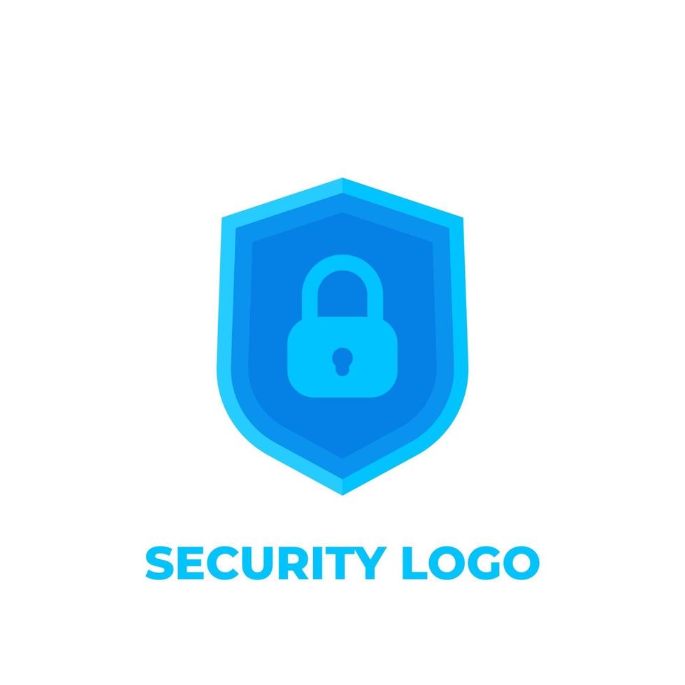 scudo, concetto di sicurezza logo vettoriale
