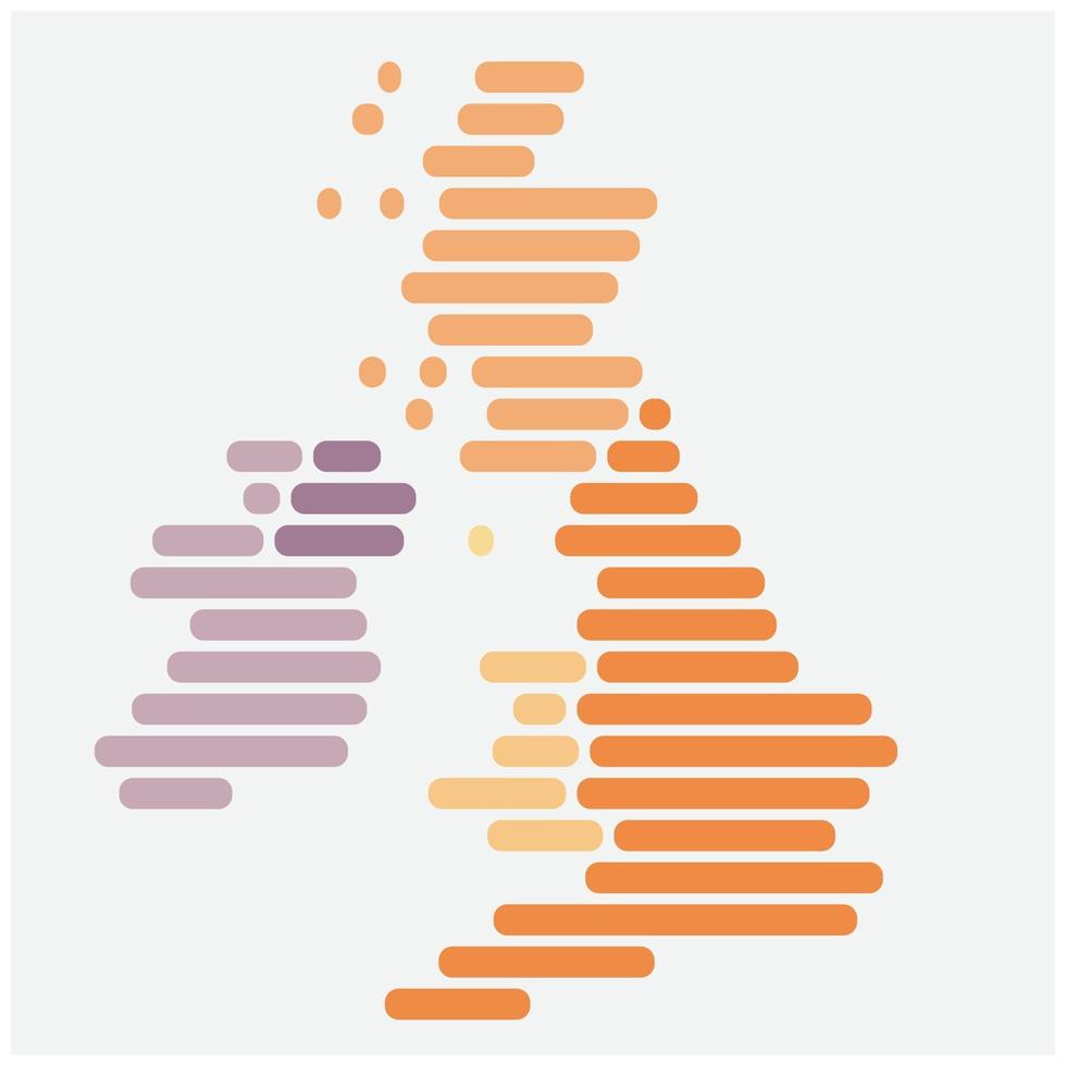 semplicità moderna geometria astratta mappa del regno unito. vettore
