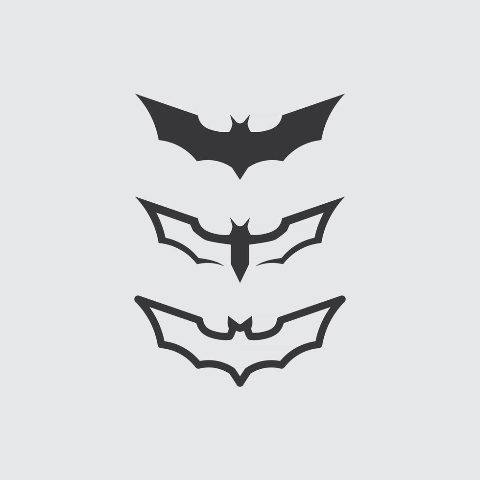pipistrello logo wimgs animale e vettoriale, ali, nero, halloween, vampiro, gotico, illustrazione, design icona pipistrello vettore