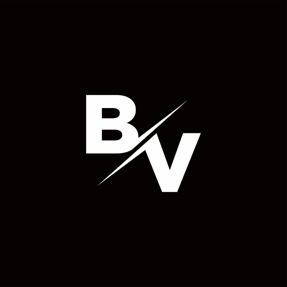 bv logo lettera monogramma barra con modello di design logo moderno vettore
