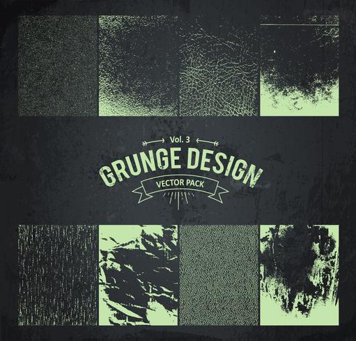 elementi di design grunge set 3 vettore