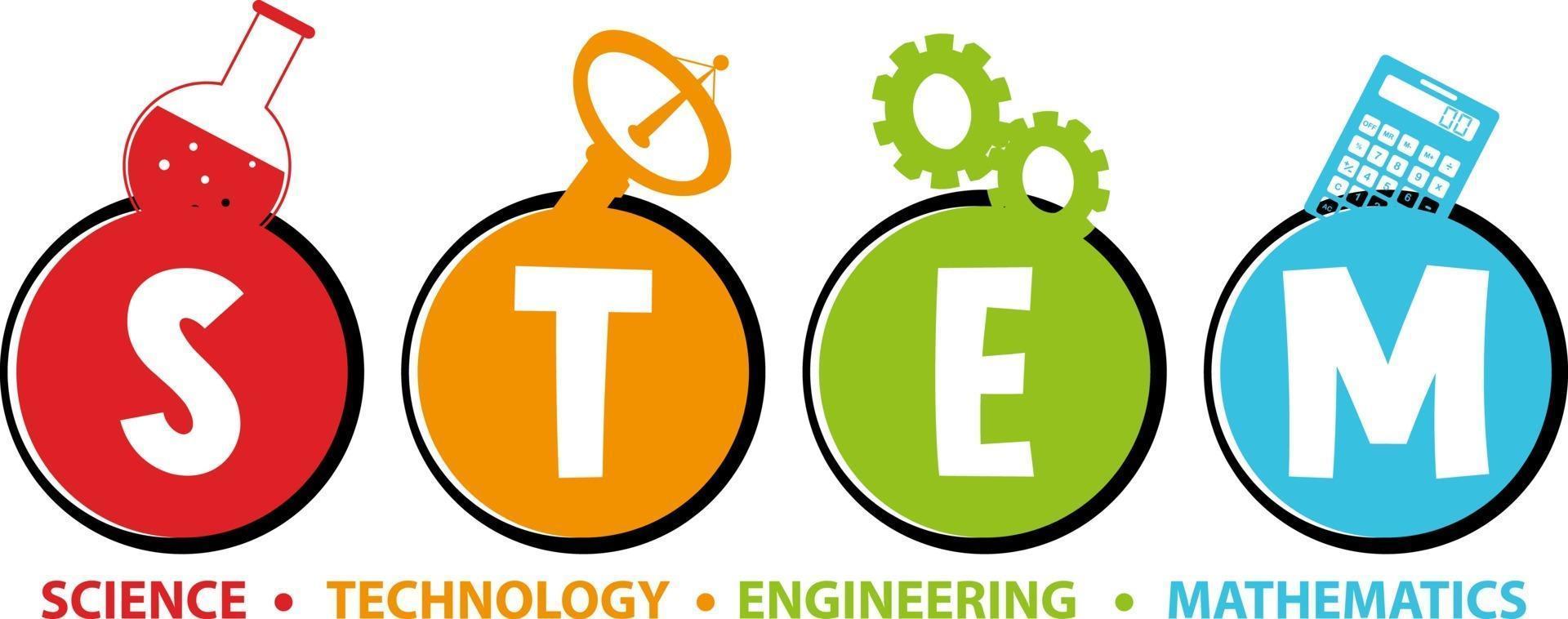 icona di testo educativo stelo colorato vettore