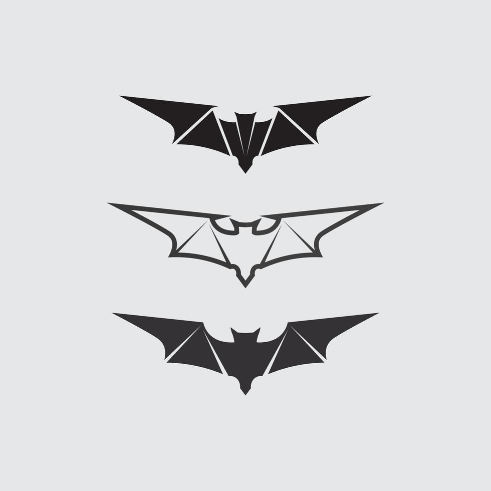 pipistrello logo animale e vettoriale, ali, nero, halloween, vampiro, gotico, illustrazione, design icona pipistrello vettore