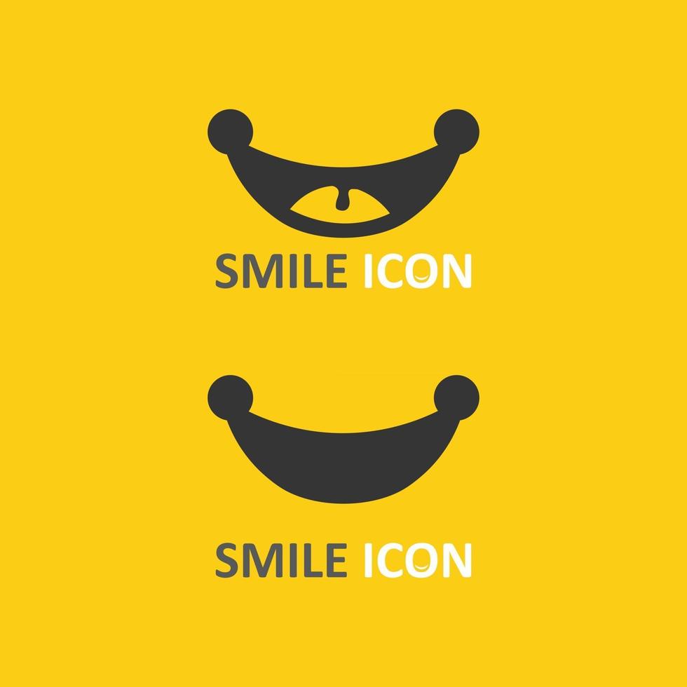 icona sorriso, sorriso, disegno vettoriale logo felice business emoticon, design divertente e vettore emoji felicità